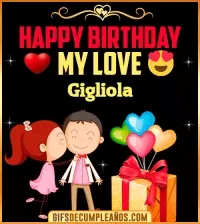 GIF Happy Birthday Love Kiss gif Gigliola